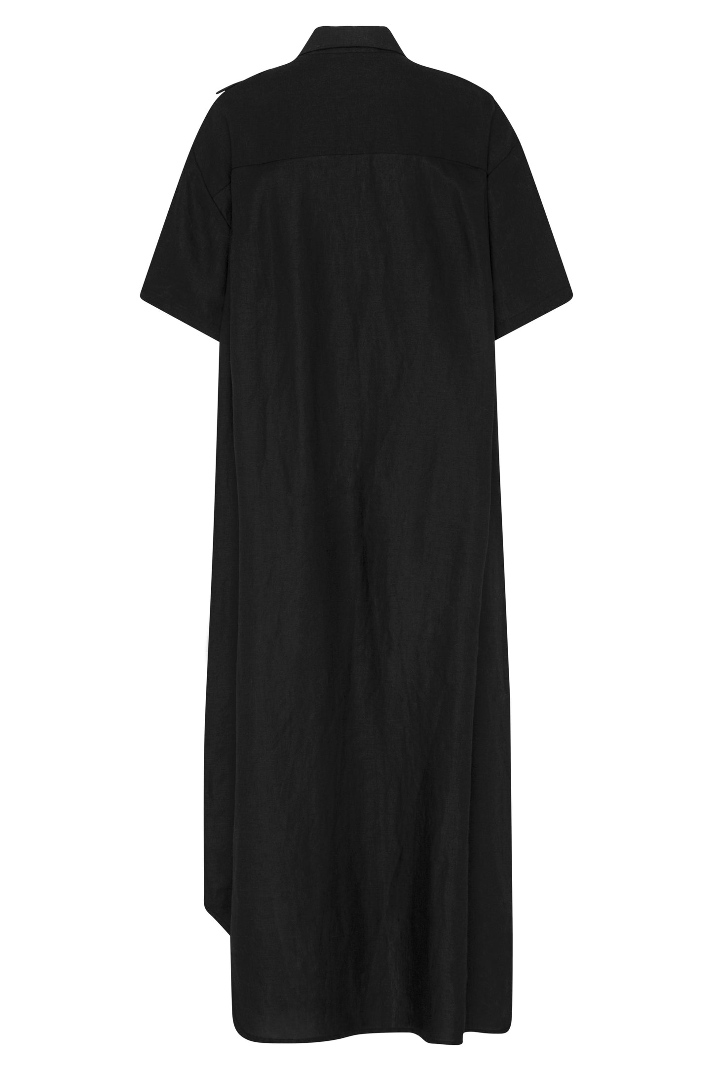 Greer Shirt Dress - Black