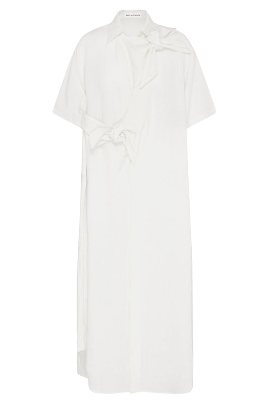 Greer Shirt Dress - Ivory